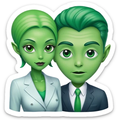 (👽♀️)+💕+👨‍💼 sticker