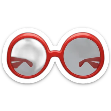 Anne roumanoff lunettes rouges sticker