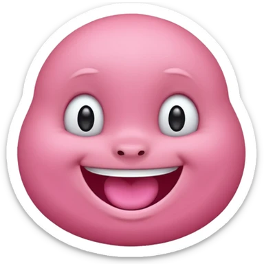 Labubu character with a big smile sticker