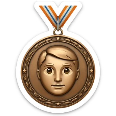 médaille du courage Cerballaince sticker