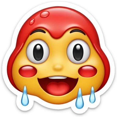 drool emoji hot sticker
