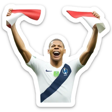 Mbappé win worlcup sticker