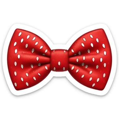 Strawberry bowtie sticker