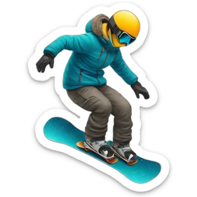 Snowboard sticker