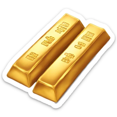Gold bars sticker