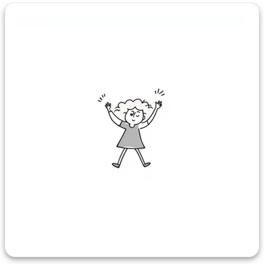 a little girl with blonde hair, hand drawn doodle style sticker