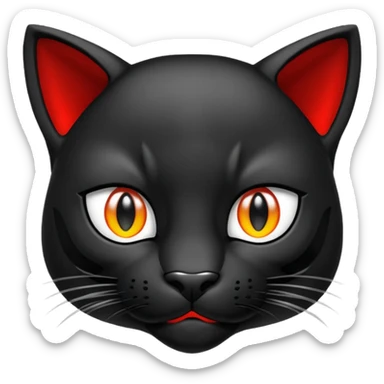 Crea un emoji de pantera negra  sticker