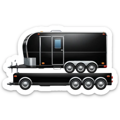 car towing a trailer sticker