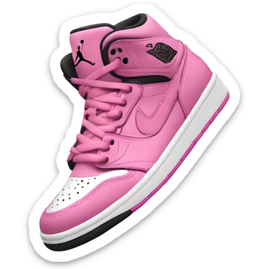 pink jordan high tops sticker