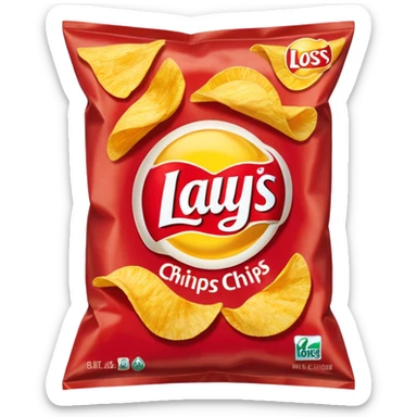 Lays bag sticker