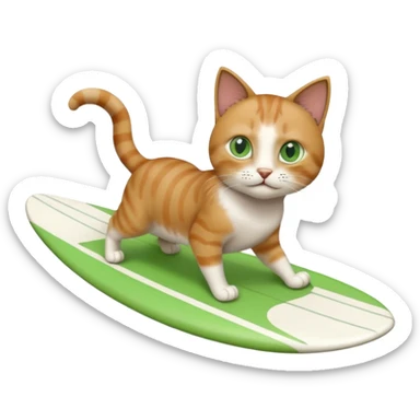 gato surfer sticker