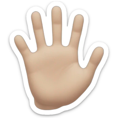 a hand with 6 fingers on it sticker