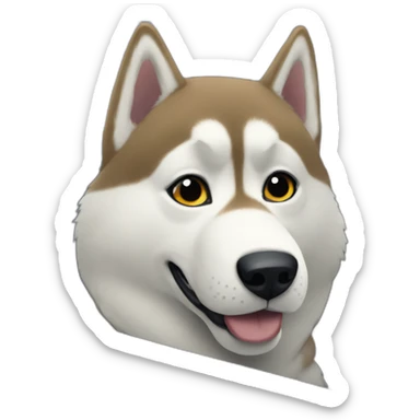 Husky drives metro sticker