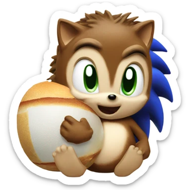 Pregnant sonic the hedgehog  sticker