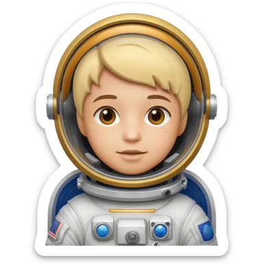 astronaut suit character sticker