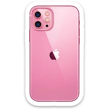 Pink iPhone 12 sticker