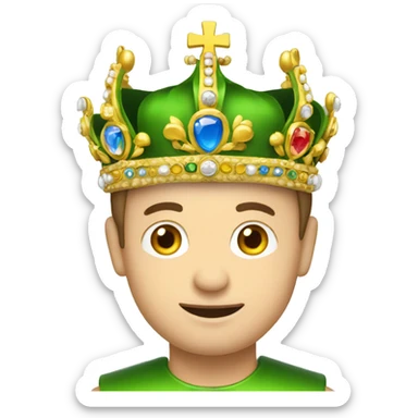 zelensky ukrain president in crown sticker