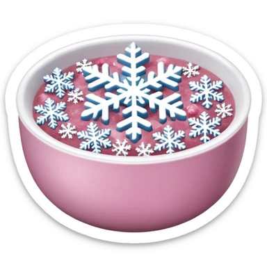 Pink 🥘 snowflake sticker