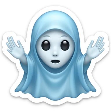 Chrome ghost sticker