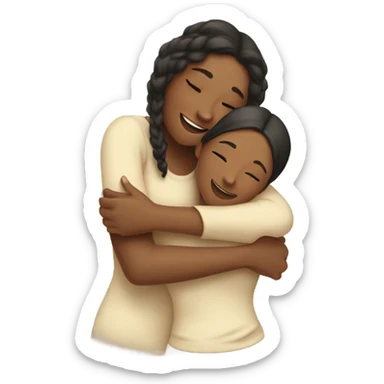 lesbian cuddles sticker