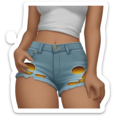 booty shorts sticker