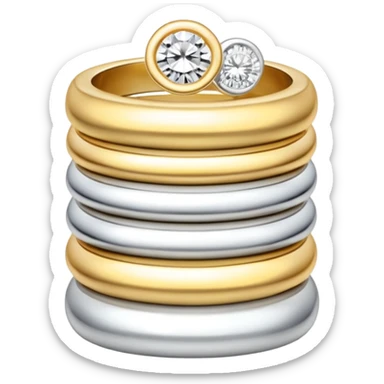 Jewelry stack (aesthetic) sticker