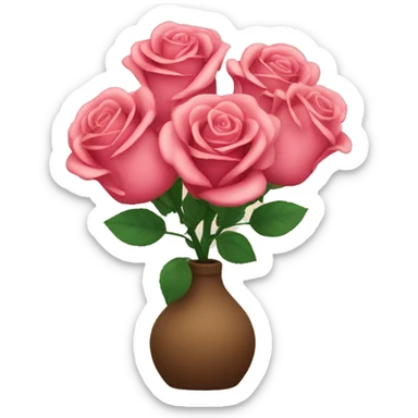 roses in a vas sticker