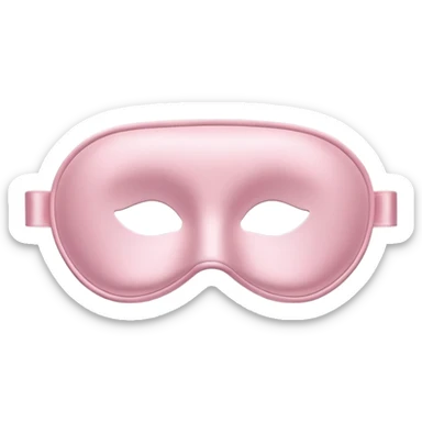 Pale Pink Sleep Mask sticker