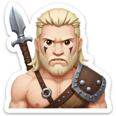 Psycho barbarian sticker