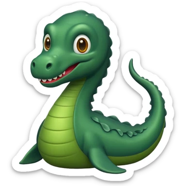 Create an emoji of Lochness monster sticker
