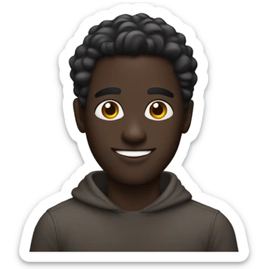 Dark Skin Gay guy having fun sticker