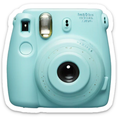 Pastel blue instax  sticker