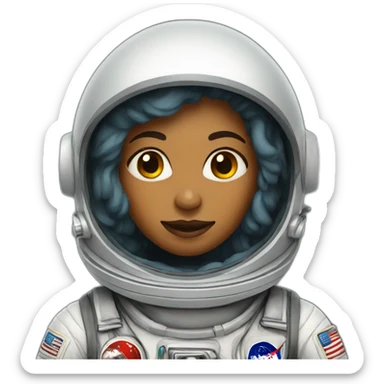astronaut woman sticker