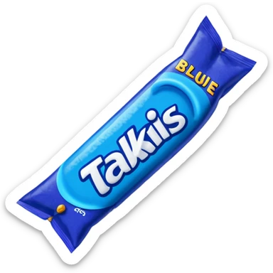 snack blue takiss
 sticker