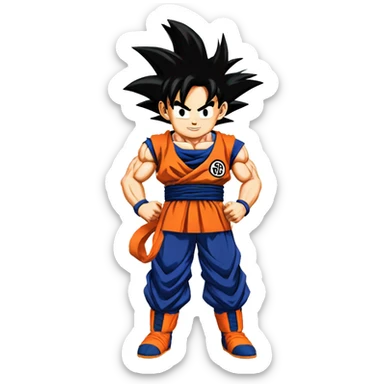 Goku from dragon ball z sticker