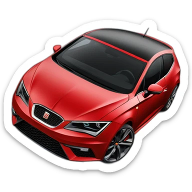 SEAT Leon cupra red sticker