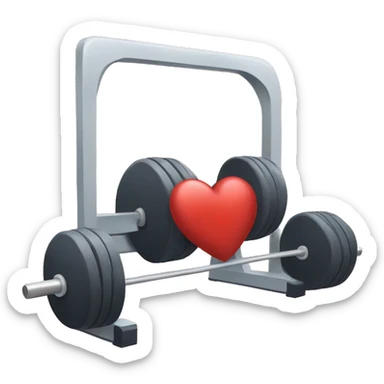 Gym heart  sticker