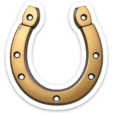Lucky horseshoe  sticker
