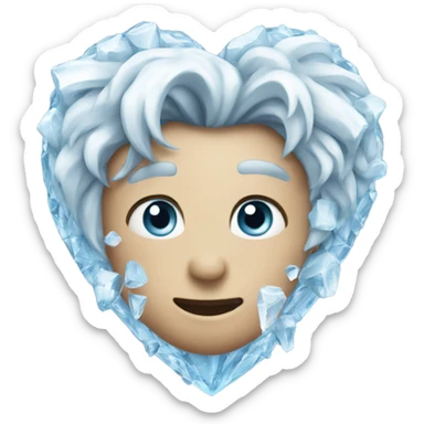 Heart of ice  sticker