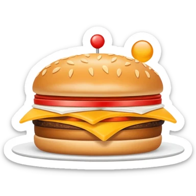 fast food restaurant sticker