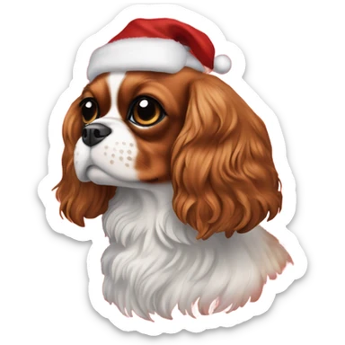 Cavalier King Charles spaniel Christmas  sticker