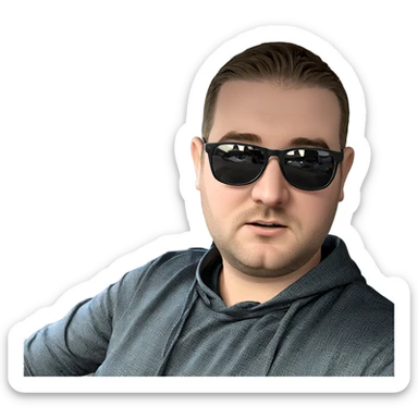 cool dude in car sticker