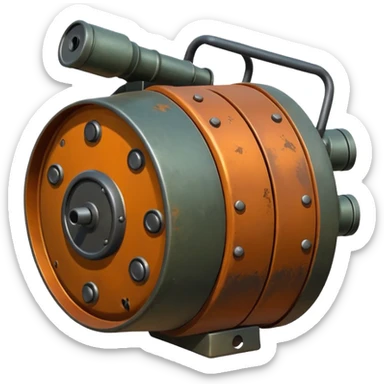 generate a realistic anti-tank mine that can be carried by a drone sticker
