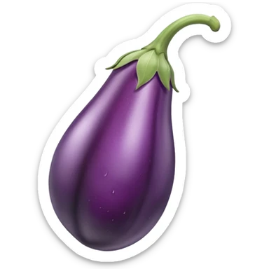 Tears eggplant sticker