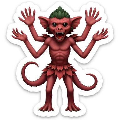 Demogorgon from stranger things sticker