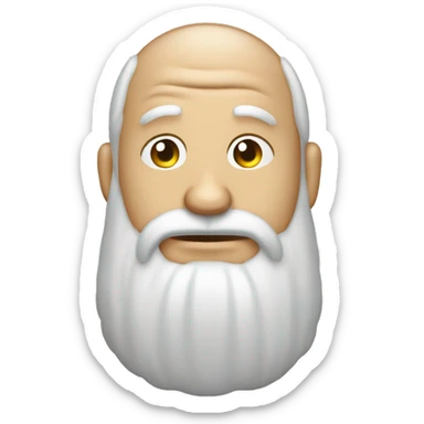 un papá con nubeles en la cabeza muy pensativo sticker