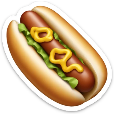 Hot dog sticker