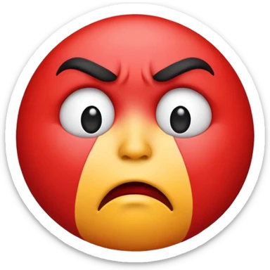 Kiss emoji angered  sticker