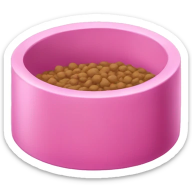 Pink kibble sticker