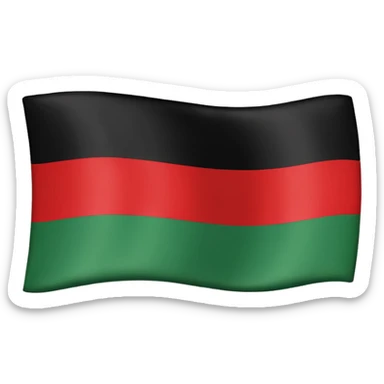 Pan African flag sticker
